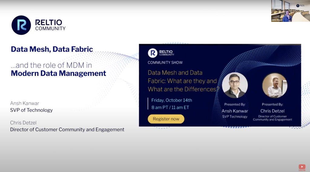 How Combining Data Mesh and Data Fabric with Modern MDM Turbocharges Digital Transformation