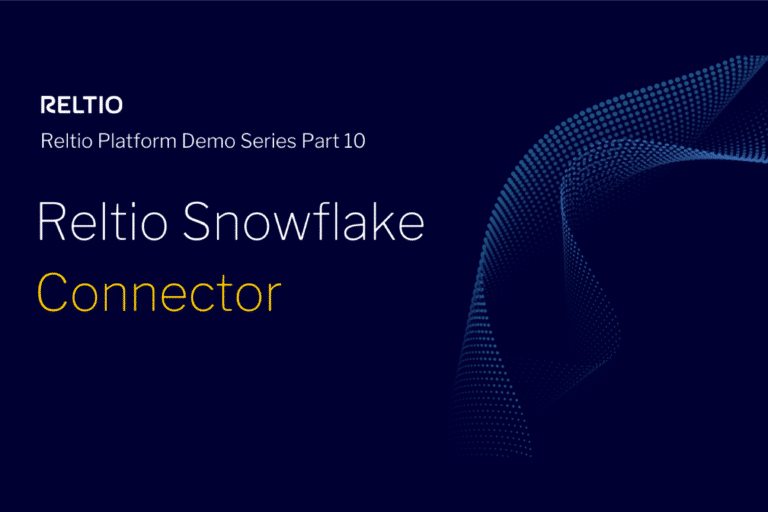 Reltio Data Pipeline for Snowflake